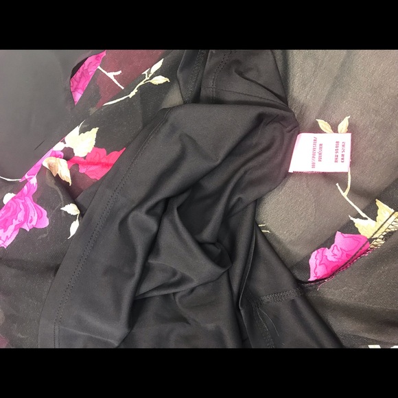 Betsey Johnson Vintage Floral Maxi black/multi,NWT - Picture 8 of 8